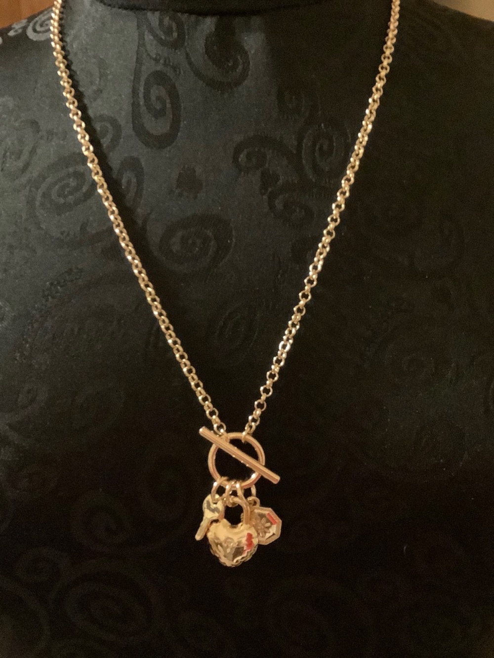 J Crew 30 inch Gold Charm Necklace